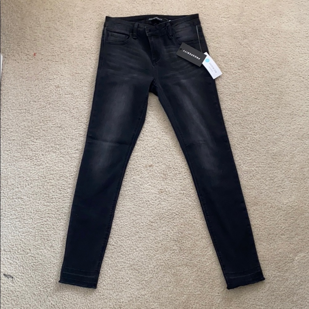 Prosperity Lena Released Hem Skinny Jeans Black